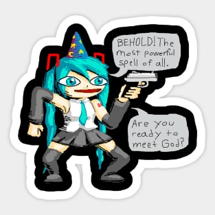 Miku Teams Up With Kermit To McFucking Kill You Sticker